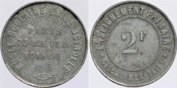 75 - Paris - Musée Scolaire - 2 francs