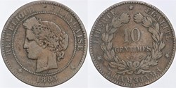 F-135 - Troisième République - Cérès - 10 c. - 1883 A