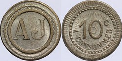Jeton à consommer - 10 centimes