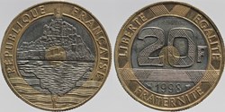 F-403 - Mont St-Michel - 20 fr. - 1998