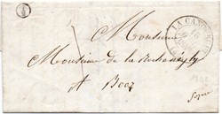 1842 - Cachet type 13, timbre I/2