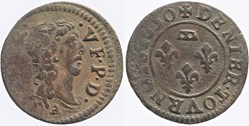 Dombes - Gaston d'Orléans - Denier tournois