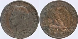 F-117 - Second Empire - 5 centimes - 1865 A