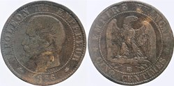 F-116 - Second Empire - 5 centimes - 1856 BB