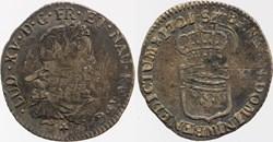 Dy 1668a - Louis XV - 1/6 d'écu - 1721, Toulouse