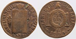 R-71 - Convention - 1 sol - 1793, Metz