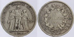 F-334 - Troisième République - Dupré - 5 francs - 1871 K
