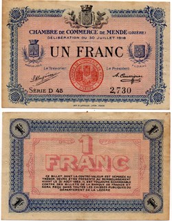 1 franc C.C.M. - Série D45