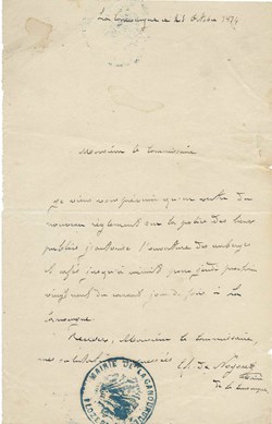 1874 - Autorisation d'ouverture des cafés et auberges jusqu'à minuit