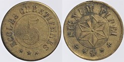69 - Lyon - Ecoles - 5 centimes