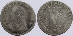 Dy 1679 - Louis XV - 1/20 d'écu - 1728, Troyes