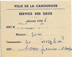 1956 - Service des eaux