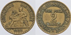 F-267 - Domard - 2 frs. - 1922 coin bouché