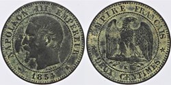 F-107 - Second Empire - 2 centimes - 1854 K