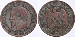 F-107 - Second Empire - 2 centimes - 1856 B