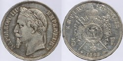 F-331 - Second Empire - 5 francs - 1868 A