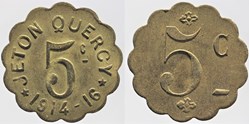 34 - Montpellier - Jeton Quercy - 5 centimes