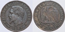 F-102 - Second Empire - 1 centime - 1856 BB