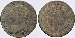 R-35 - Louis XVI - 12 deniers - 1792, Strasbourg
