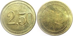 Jeton de 2,50 franc