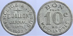 16 - Jarnac - 10 centimes