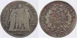 F-294 - Directoire - 5 francs - AN 6/5 Lille