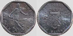 F-272 - Roty - 2 frs. - 1991 frappe médaille