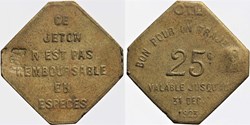 69 - Lyon - O.T.L. -  25 centimes