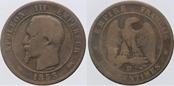 F-133 - Second Empire - 10 centimes - 1853 D