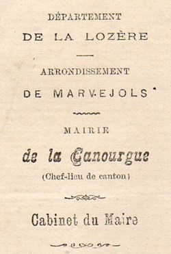 Mairie - Canourgue (1885)