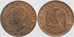 F-103 - Second Empire - 1 centime - 1861 A