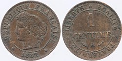 F-104 - Troisième République - Cérès - 1 c. - 1882 A