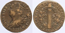R-37 - Louis XVI - 2 sols - 1791 Lille