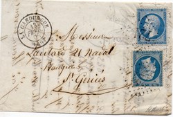 1868 - Cachet type 15 + G.C. 721