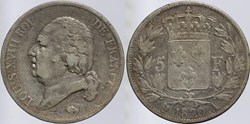 F-309 - Louis XVIII - 5 francs - 1820 Paris