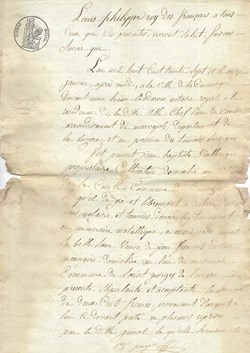 1837 - Obligation