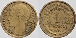 F-219 - Morlon - 1 fr. - 1934 coin bouché