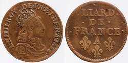 Dy 1588 - Louis XIV - Liard - 1656, Corbeil