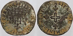 Dy 1136 - Henri III - Double sol - 1581, Montpellier