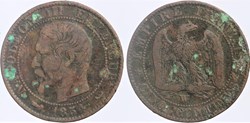 F-116 - Second Empire - 5 centimes - 1854 W