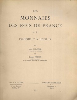 1956 - Les monnaies des Rois... - J. Lafaurie, P. Prieur