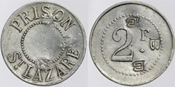 75 - Paris - Prison St Lazare - 2 francs