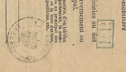 1890 - Cachets type A1 et Port Payé