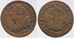 R-31 - Louis XVI - 3 deniers - 1792, Strasbourg