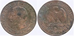 F-116 - Second Empire - 5 centimes - 1855 D ancre