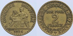F-267 - Domard - 2 frs. - 1924 coin bouché