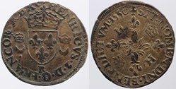 Dy 0997 - Henri II - Douzain - 1550, Villeneuve