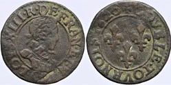 Dy 1362 - Louis XIII - Double tournois - 1620, Poitiers