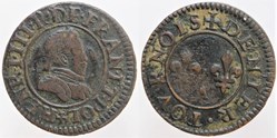Dy 1153 - Henri III - Denier tournois - n.d., Paris