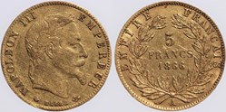 F-502 - Second Empire - 5 francs - 1866 A